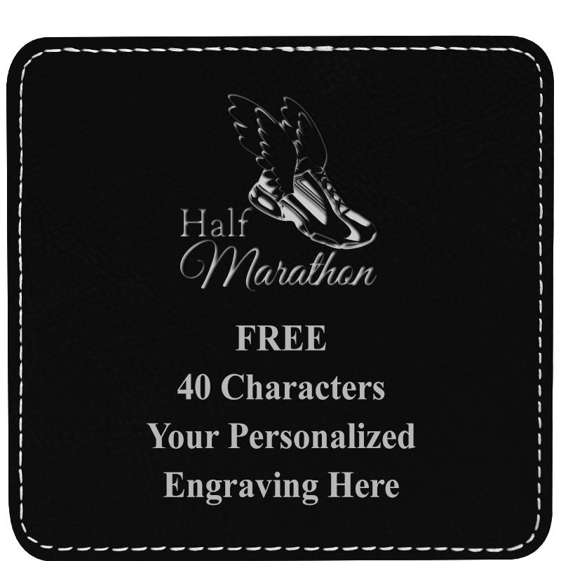 4" COASTER LEATHERETTE