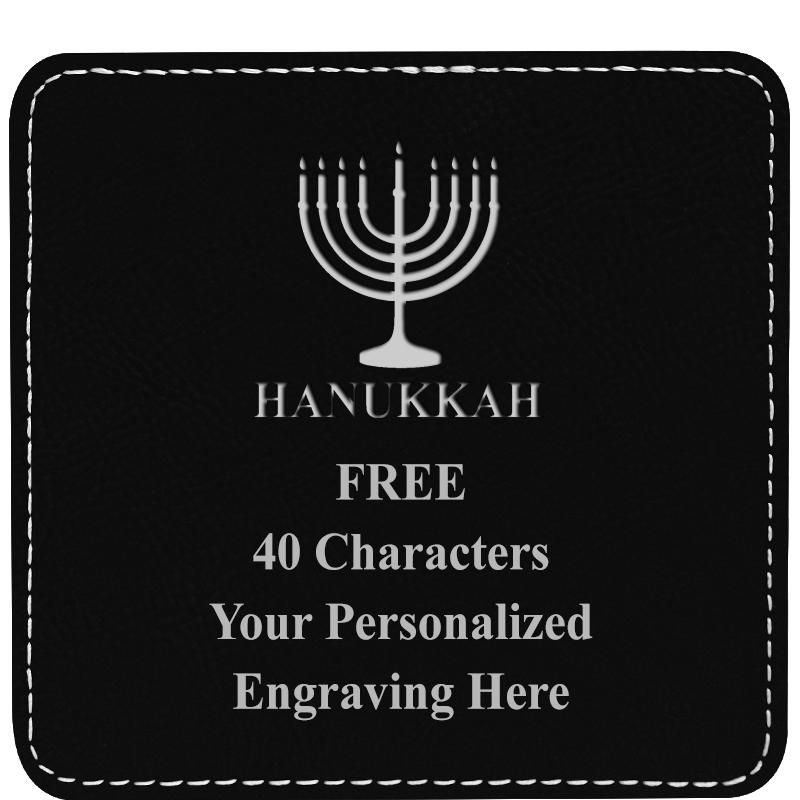 4" COASTER LEATHERETTE