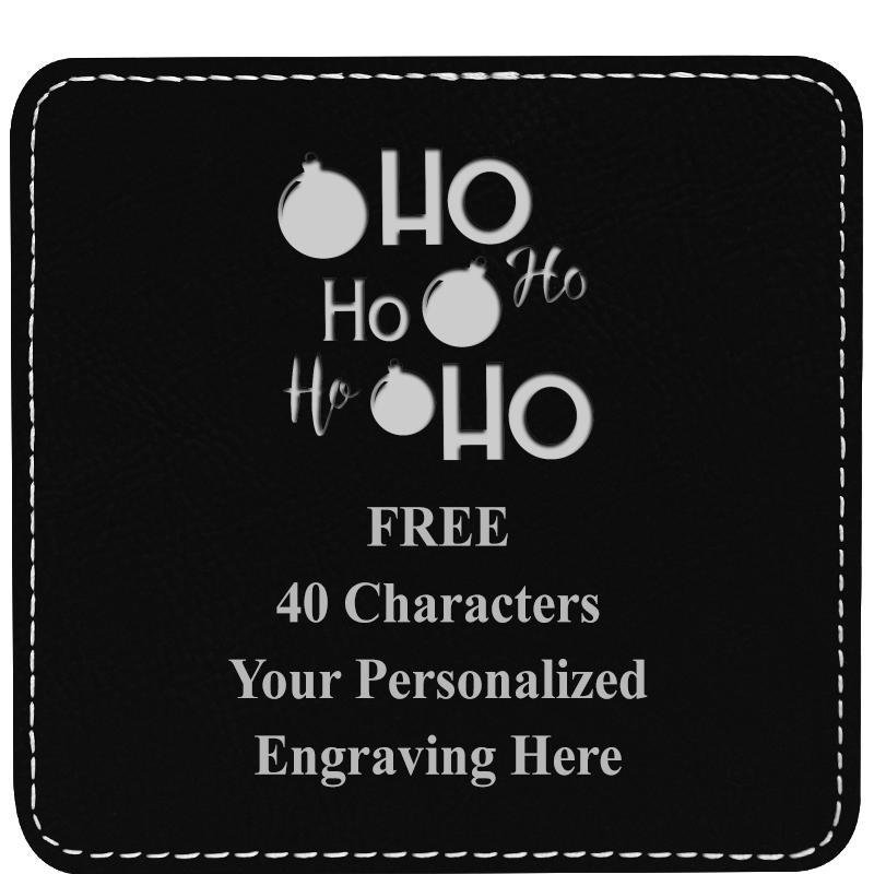 4" COASTER LEATHERETTE