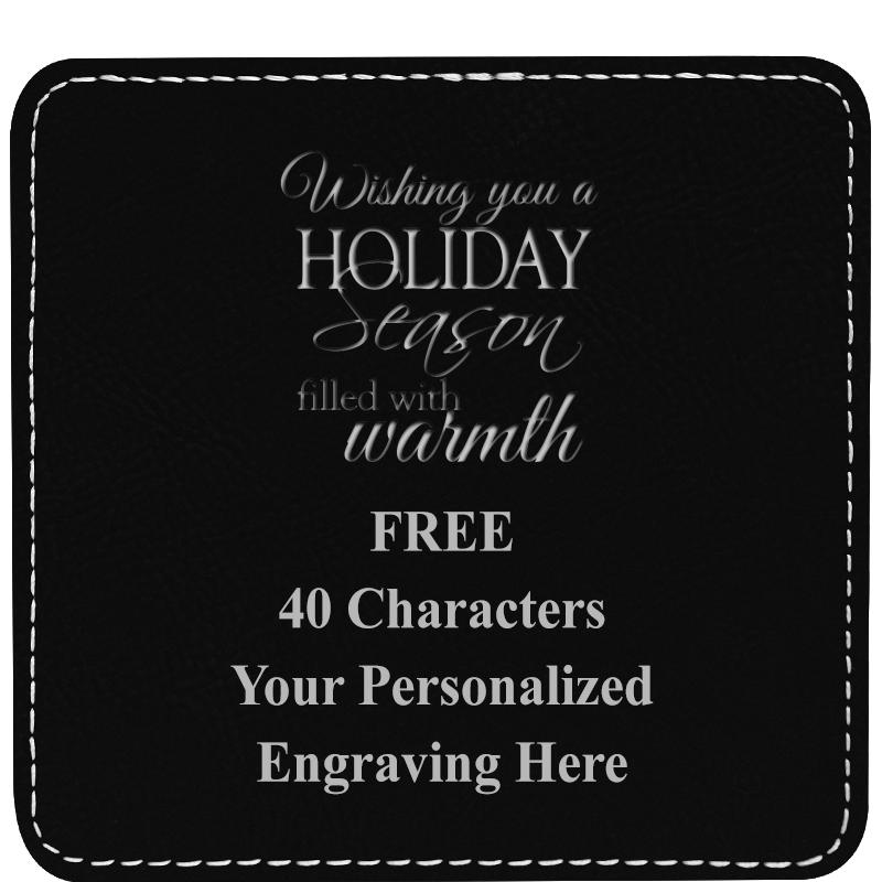 4" COASTER LEATHERETTE