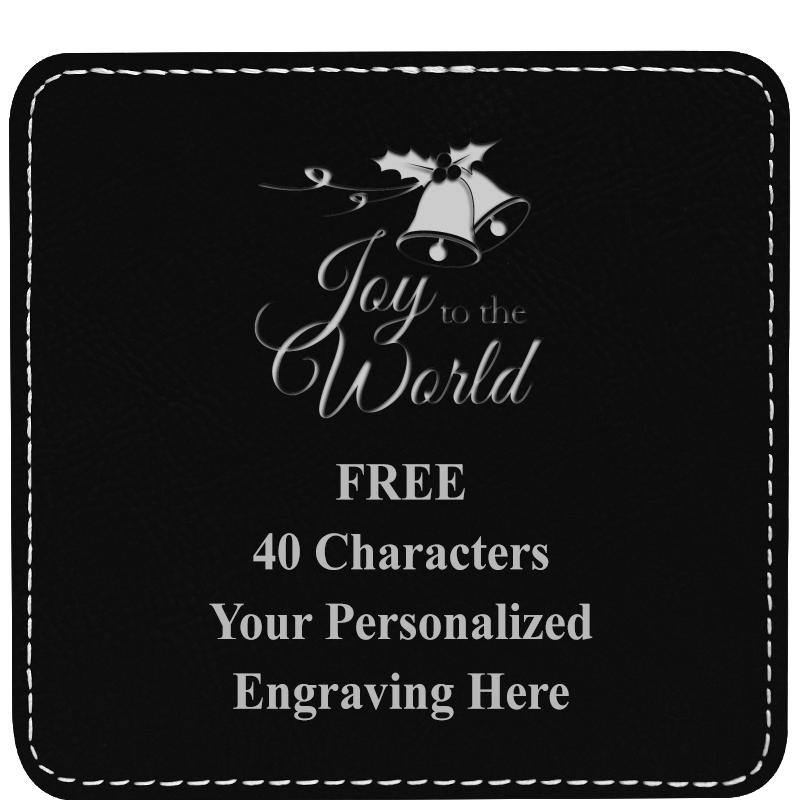 4" COASTER LEATHERETTE