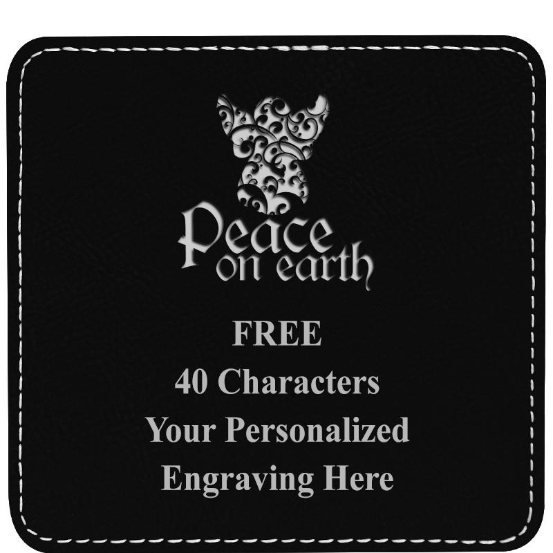 4" COASTER LEATHERETTE