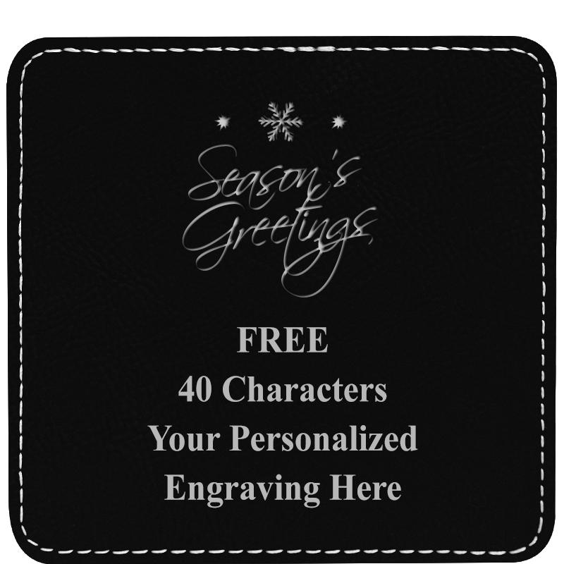 4" COASTER LEATHERETTE