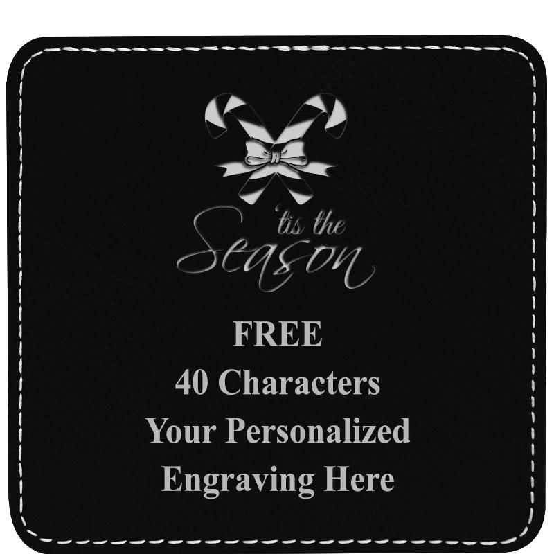 4" COASTER LEATHERETTE