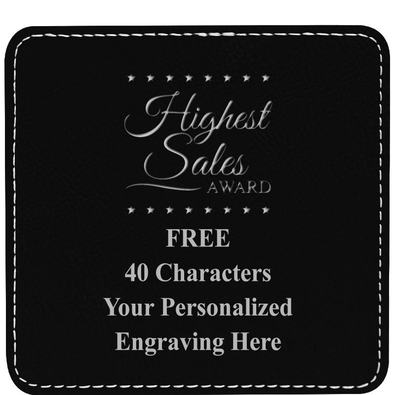 4" COASTER LEATHERETTE