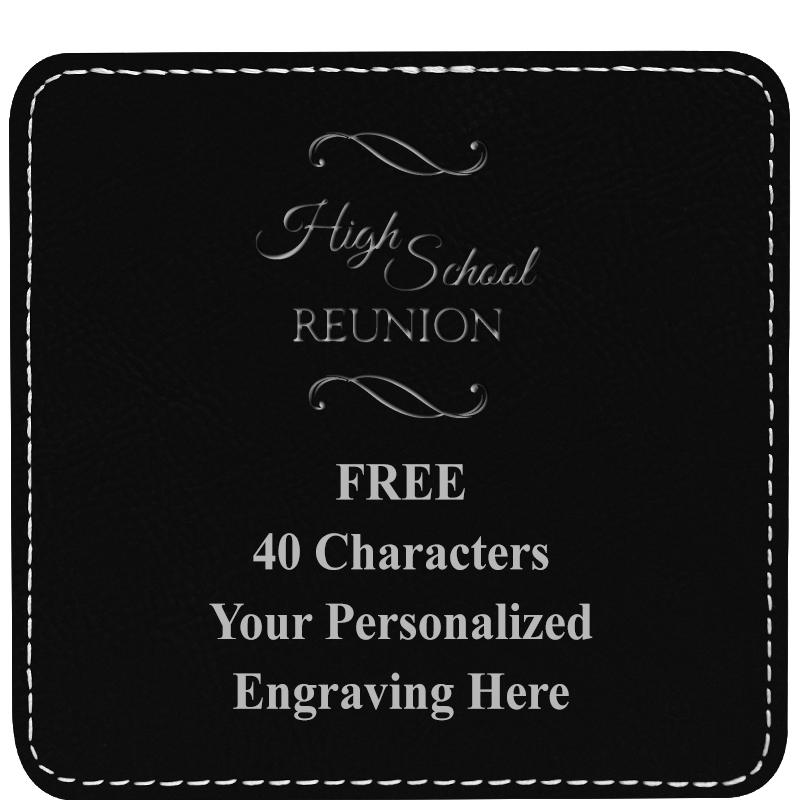 4" COASTER LEATHERETTE