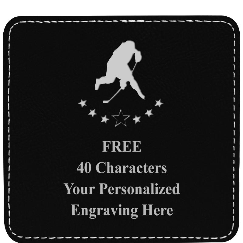 4" COASTER LEATHERETTE