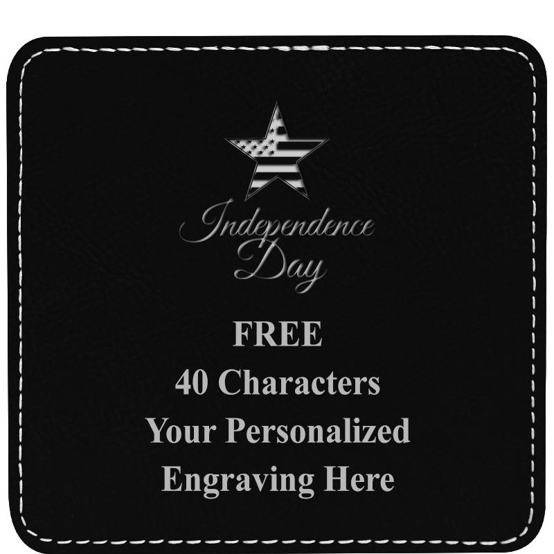 4" COASTER LEATHERETTE