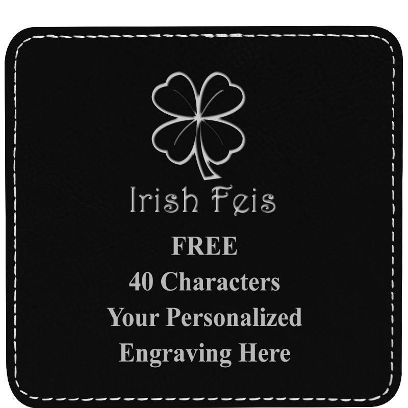 4" COASTER LEATHERETTE