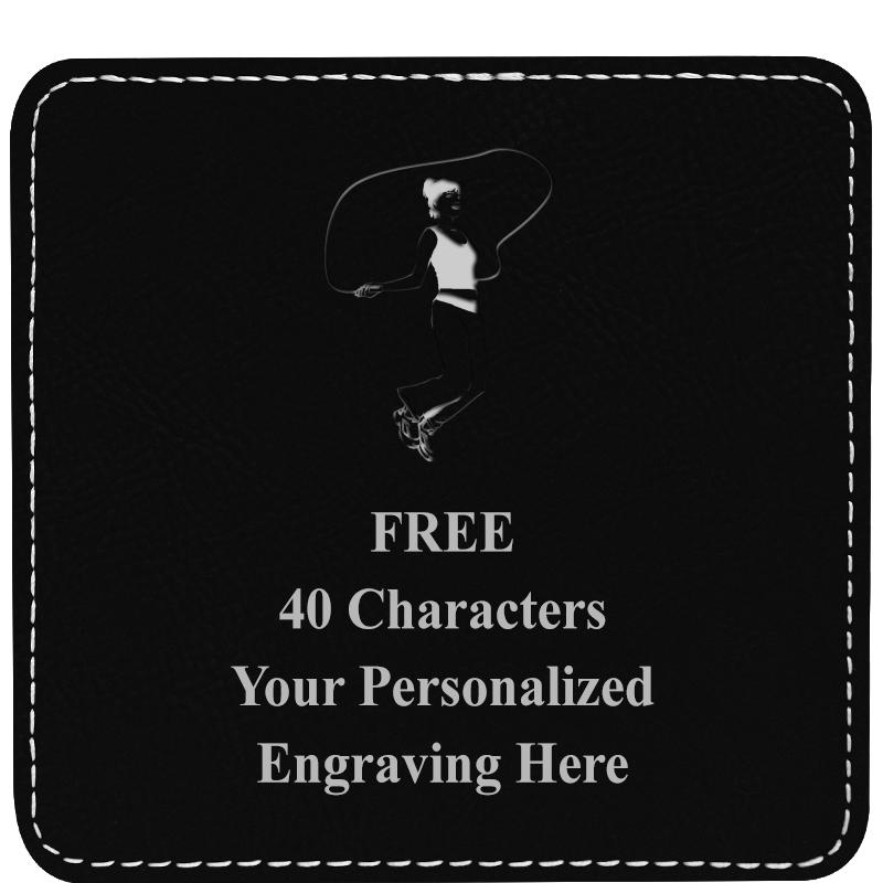 4" COASTER LEATHERETTE