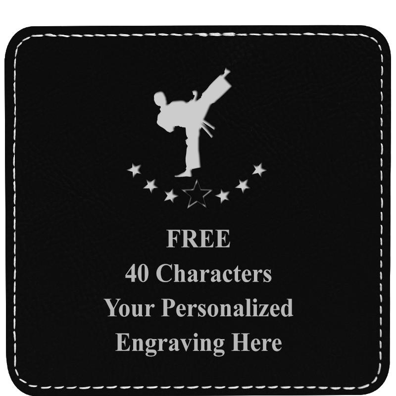 4" COASTER LEATHERETTE