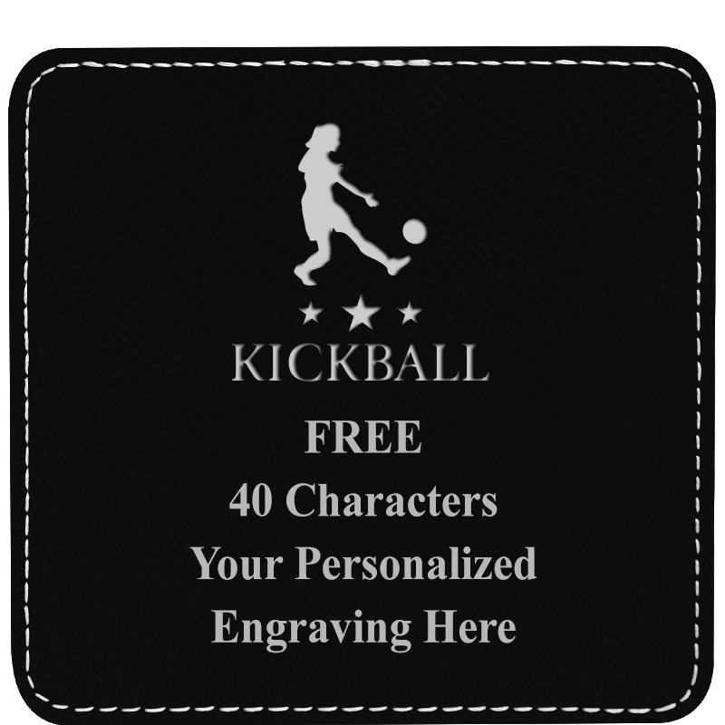 4" COASTER LEATHERETTE