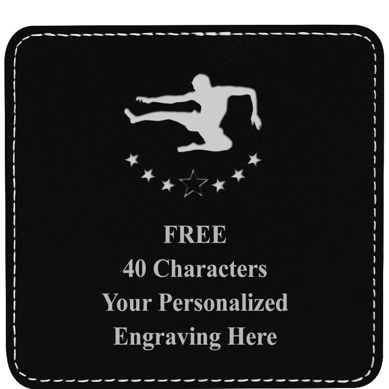4" COASTER LEATHERETTE