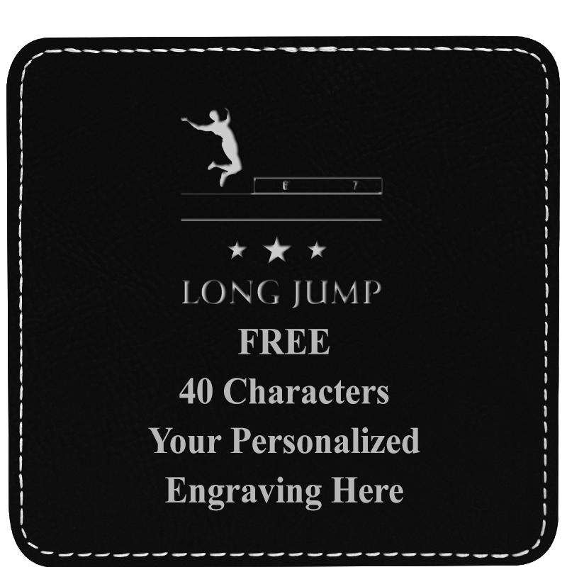 4" COASTER LEATHERETTE