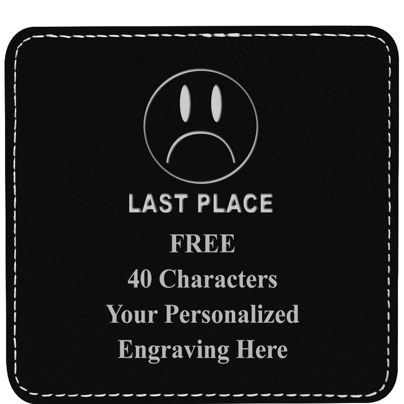 4" COASTER LEATHERETTE