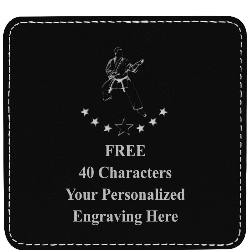 4" COASTER LEATHERETTE