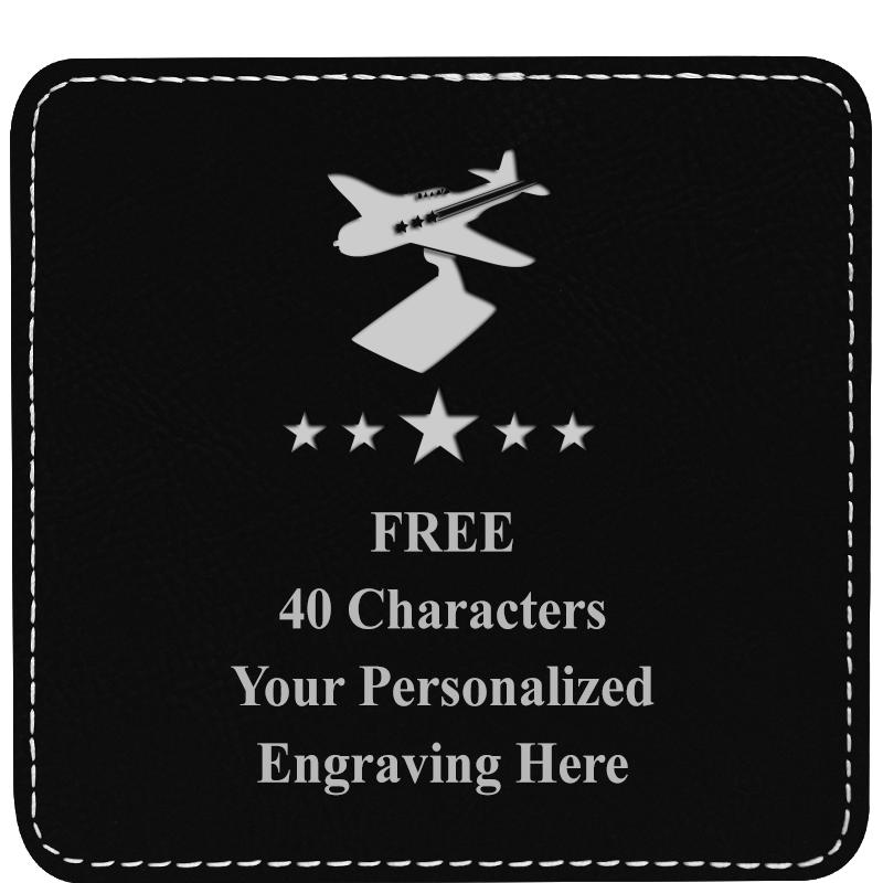 4" COASTER LEATHERETTE