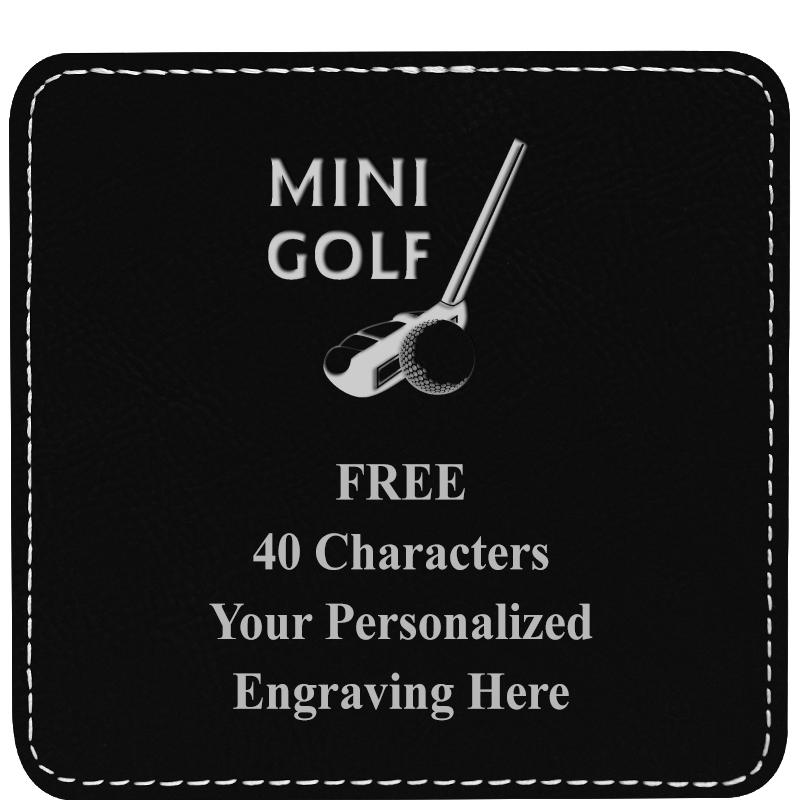 4" COASTER LEATHERETTE