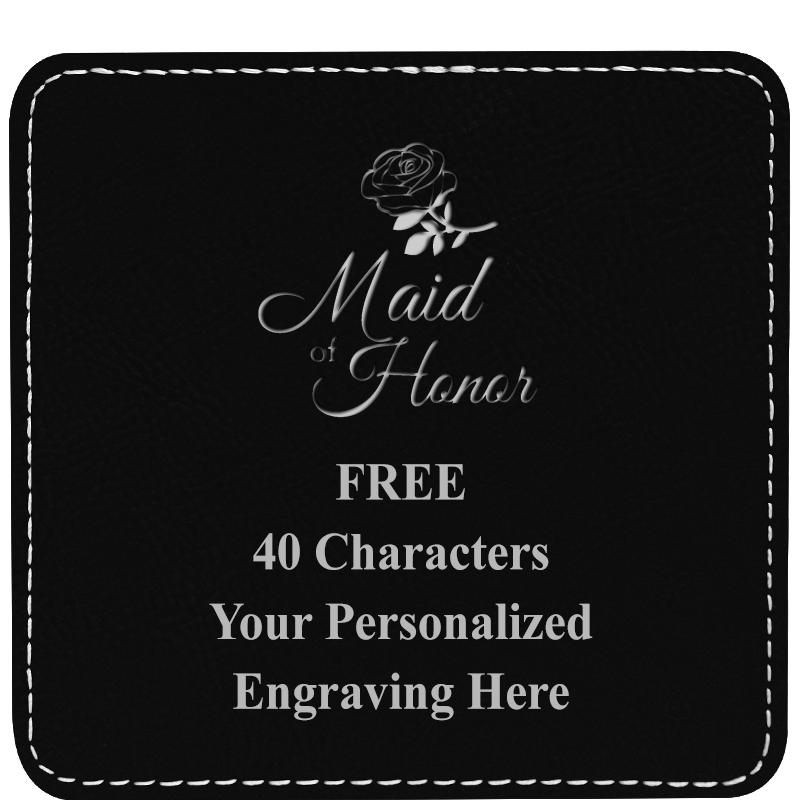 4" COASTER LEATHERETTE