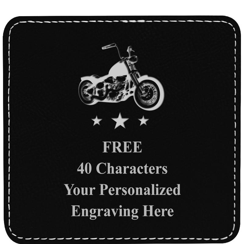 4" COASTER LEATHERETTE