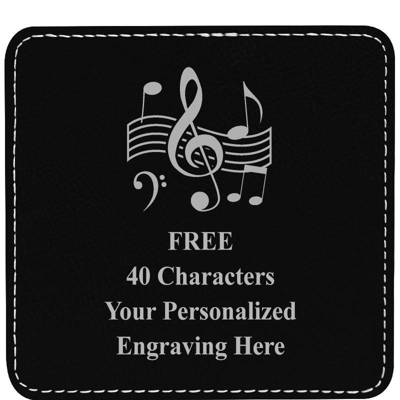 4" COASTER LEATHERETTE