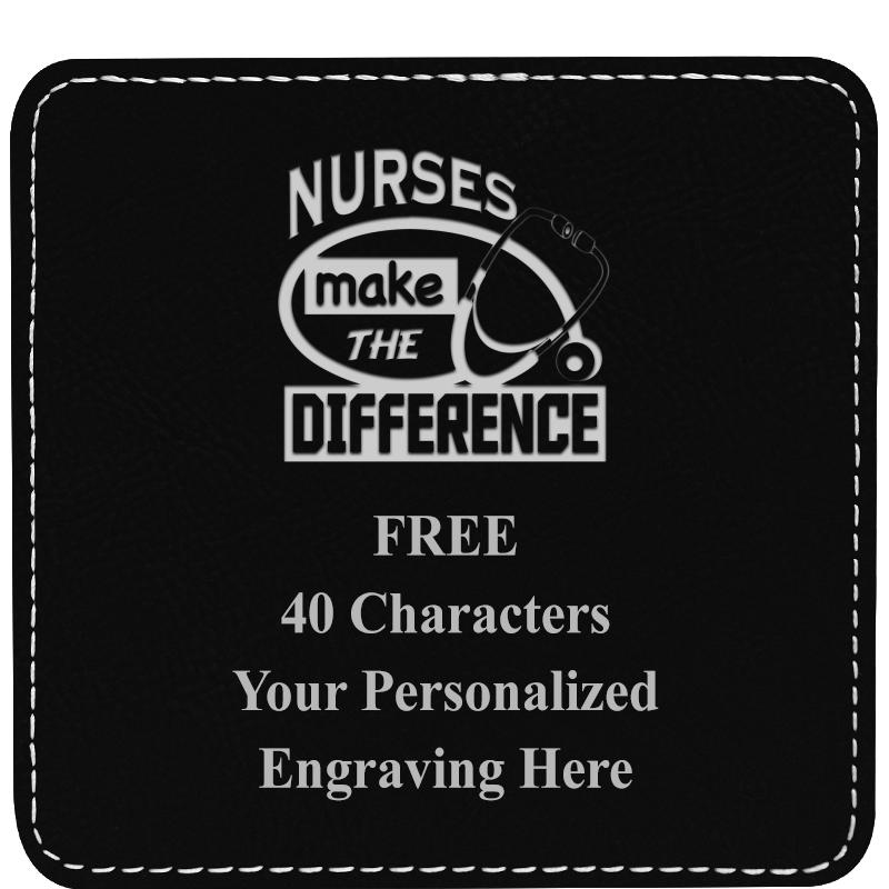 4" COASTER LEATHERETTE