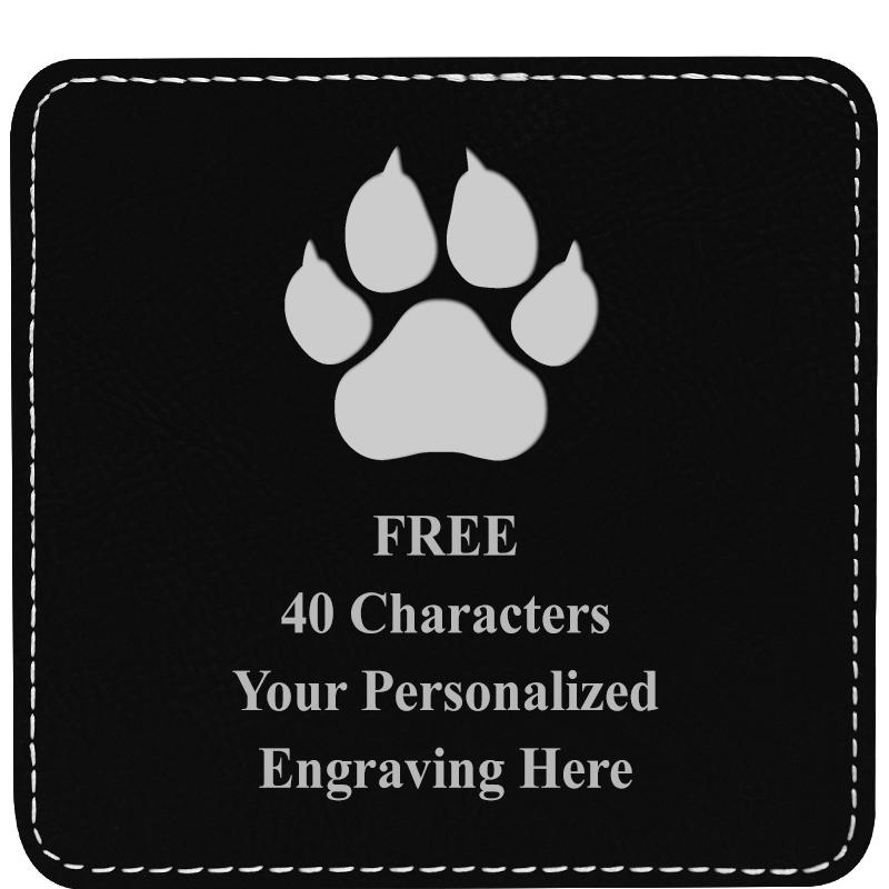 4" COASTER LEATHERETTE