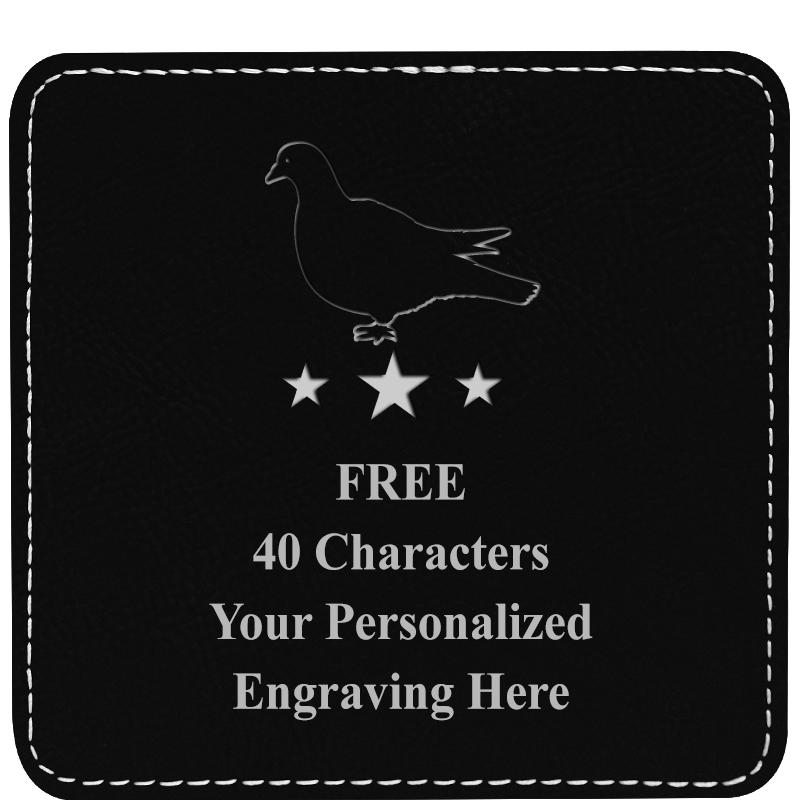 4" COASTER LEATHERETTE