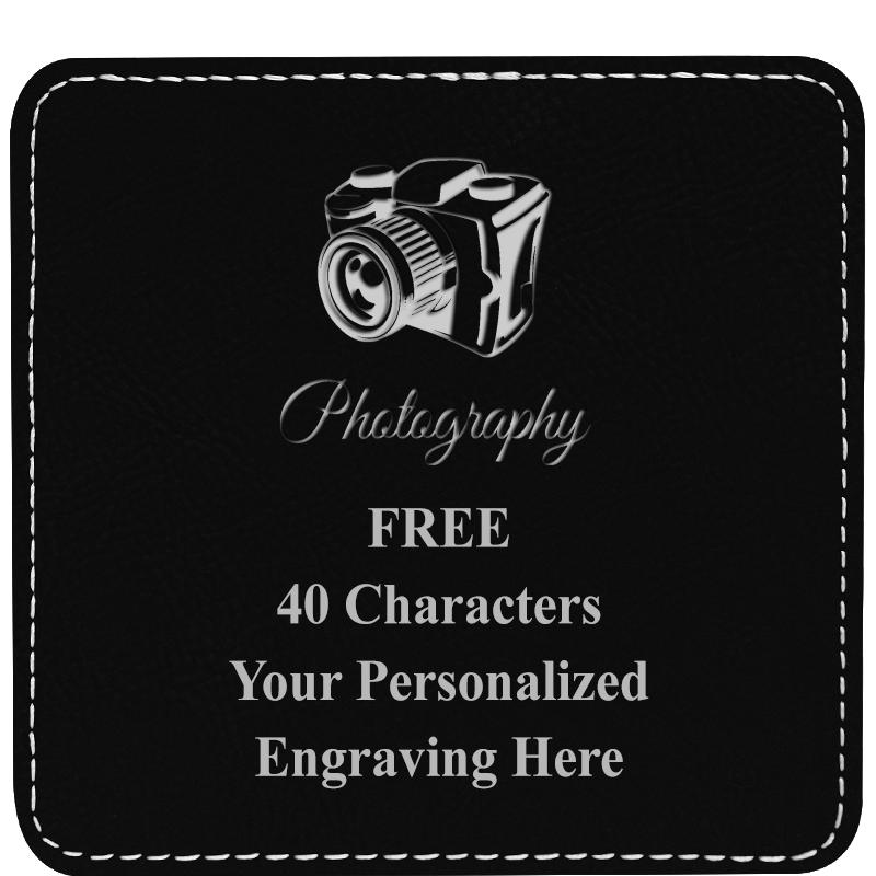 4" COASTER LEATHERETTE