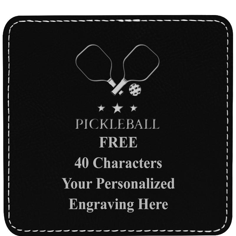 4" COASTER LEATHERETTE