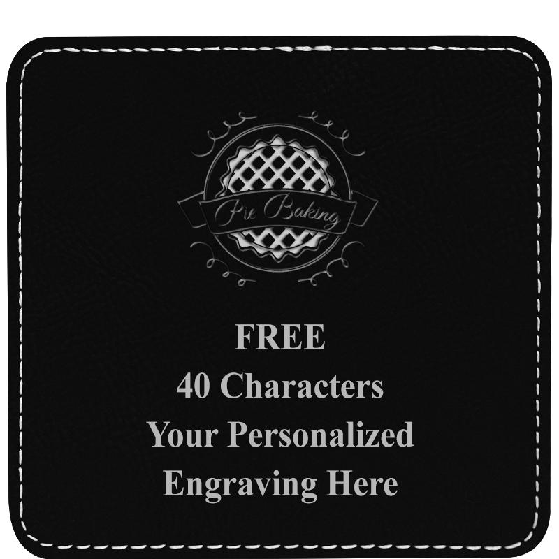 4" COASTER LEATHERETTE