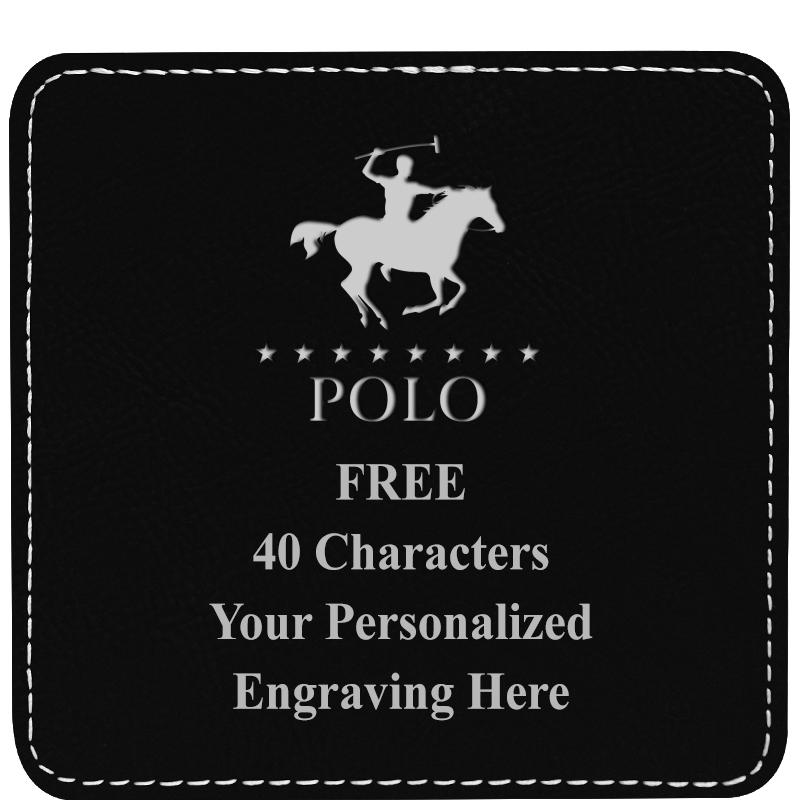 4" COASTER LEATHERETTE