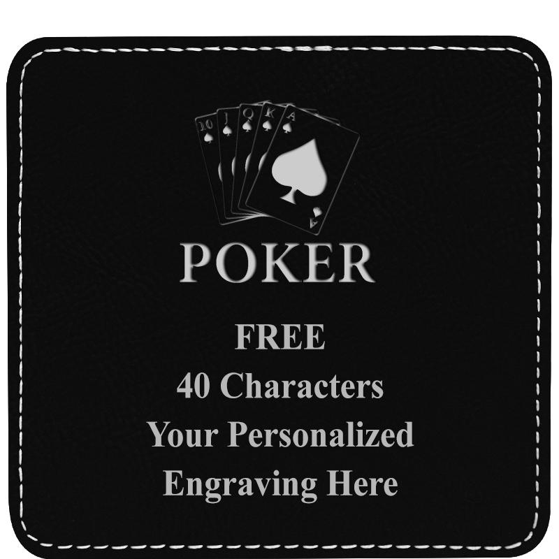 4" COASTER LEATHERETTE