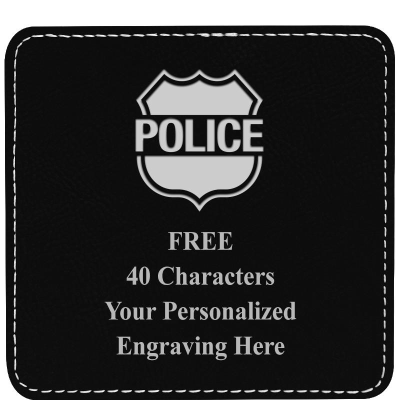 4" COASTER LEATHERETTE