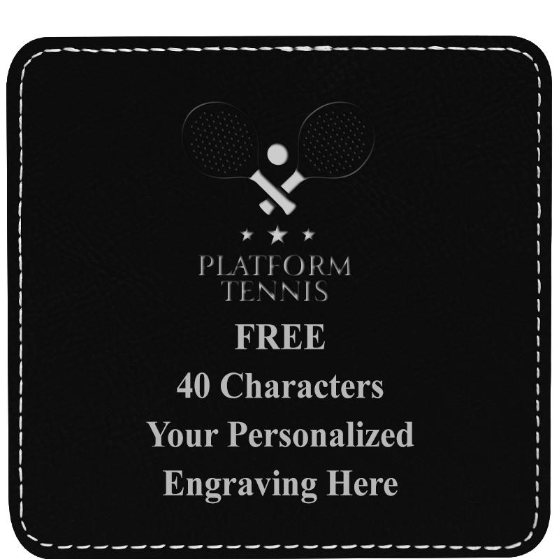 4" COASTER LEATHERETTE