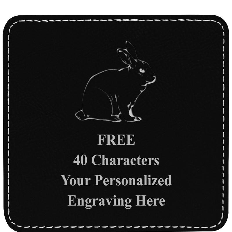 4" COASTER LEATHERETTE