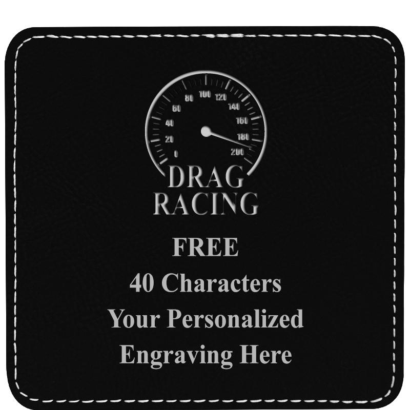 4" COASTER LEATHERETTE