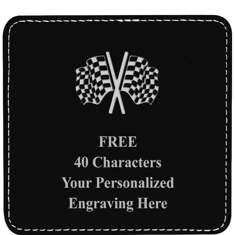 4" COASTER LEATHERETTE