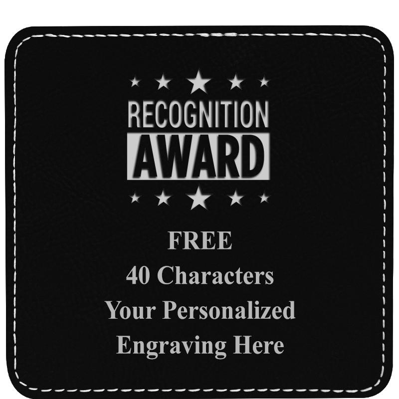 4" COASTER LEATHERETTE