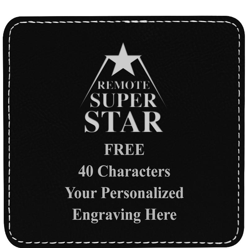 4" COASTER LEATHERETTE