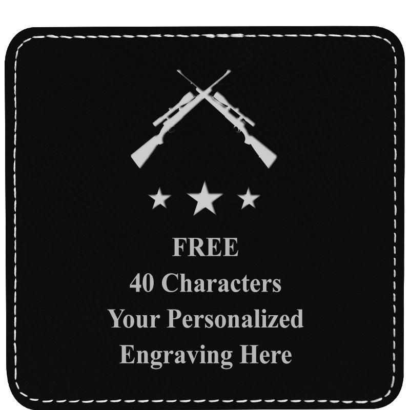 4" COASTER LEATHERETTE