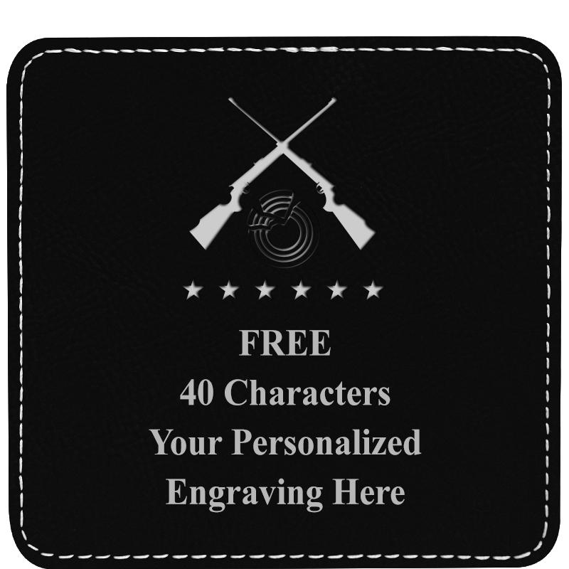 4" COASTER LEATHERETTE