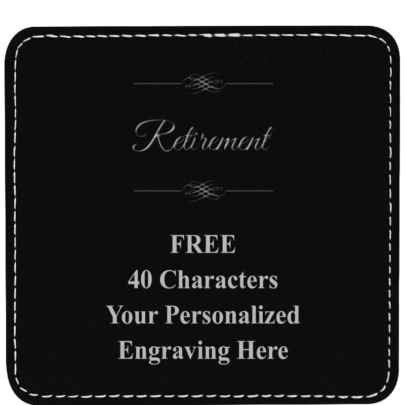 4" COASTER LEATHERETTE