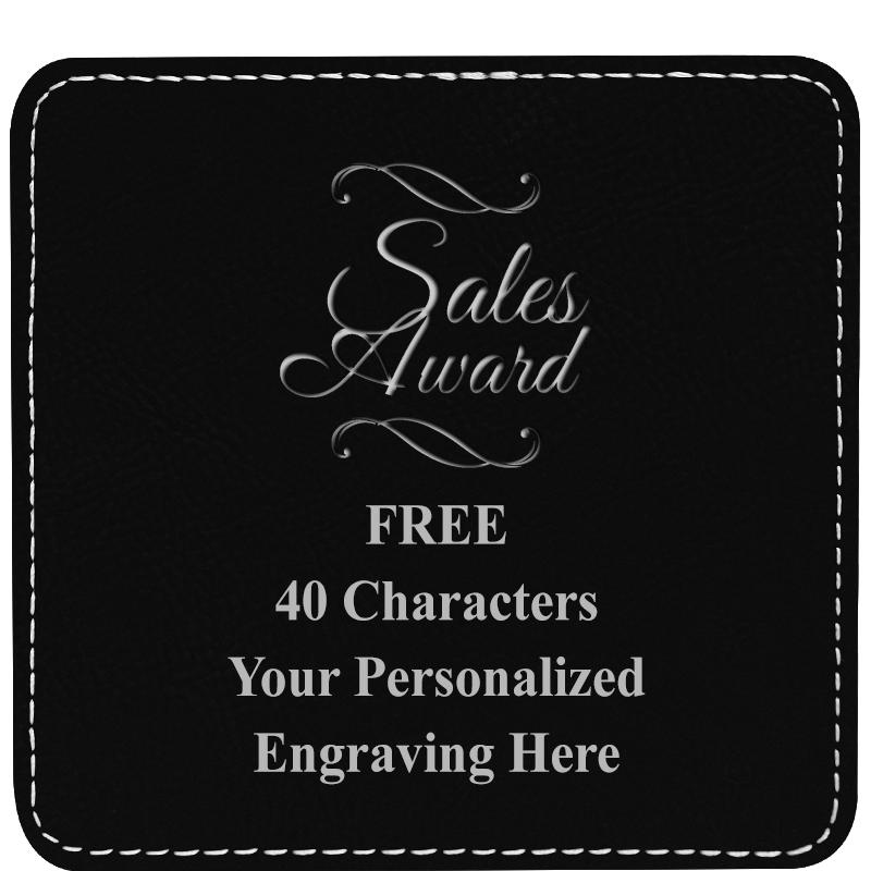 4" COASTER LEATHERETTE