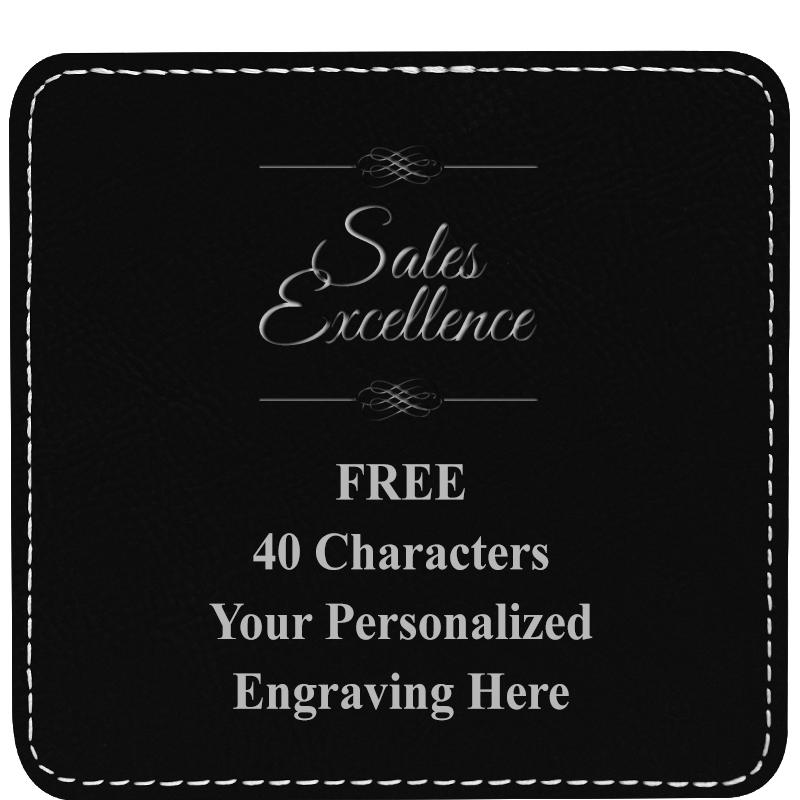 4" COASTER LEATHERETTE