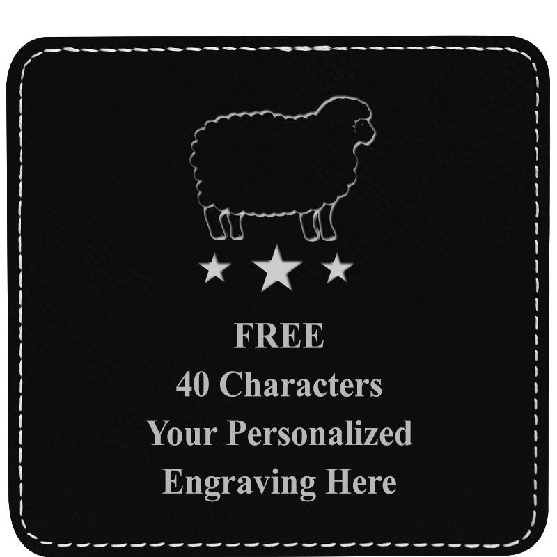 4" COASTER LEATHERETTE