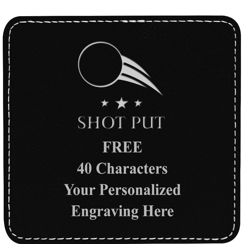 4" COASTER LEATHERETTE