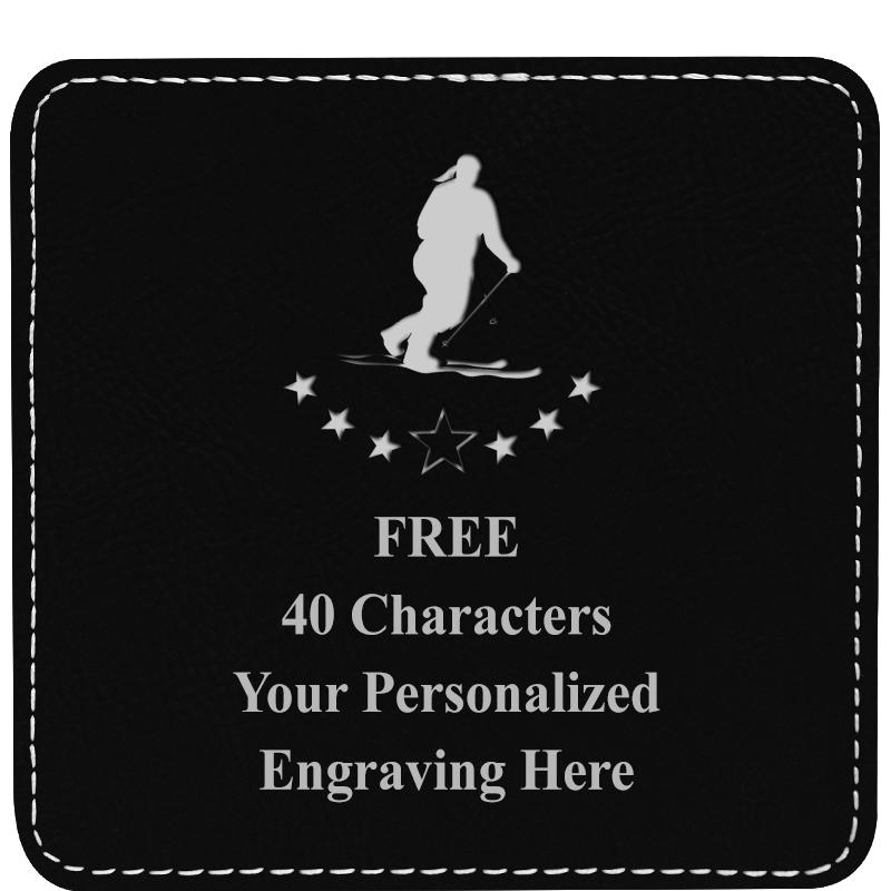 4" COASTER LEATHERETTE