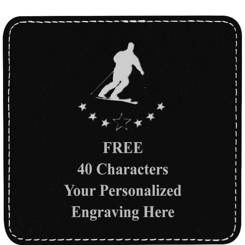 4" COASTER LEATHERETTE