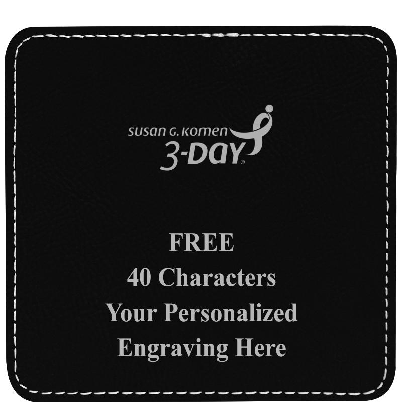 4" COASTER LEATHERETTE